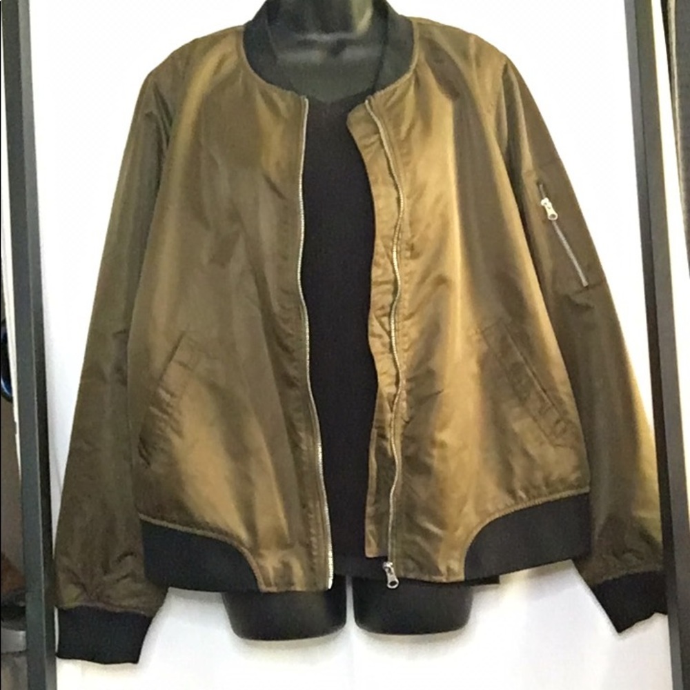 Forever 21 Green Bomber Jacket
